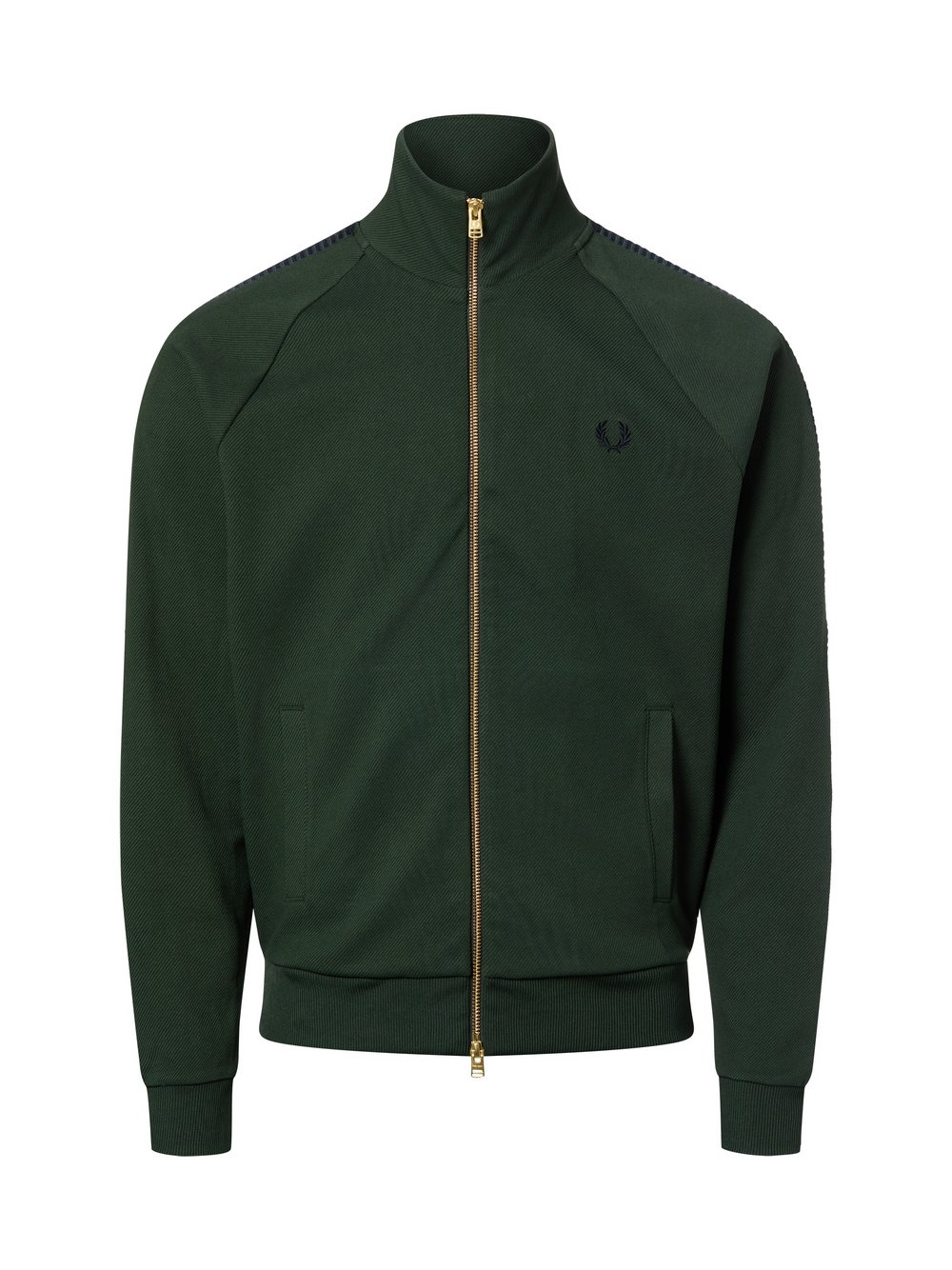 Fred Perry Bluza męska Mężczyźni zielony jednolity, M