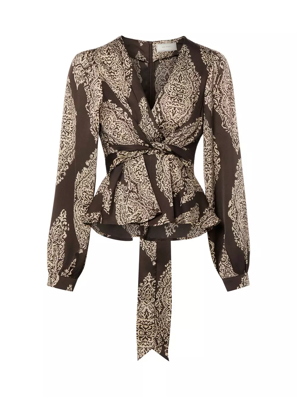 Neo Noir Bluzka damska - Rista Paisley Kobiety brązowy wzorzysty, 34