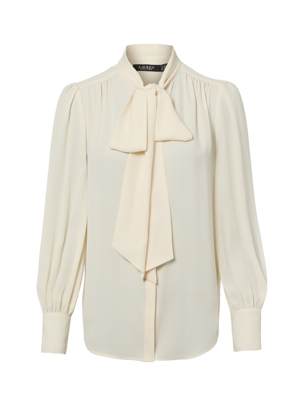 Lauren Ralph Lauren Rozkloszowana bluzka damska Kobiety Sztuczne włókno żółty jednolity, XL