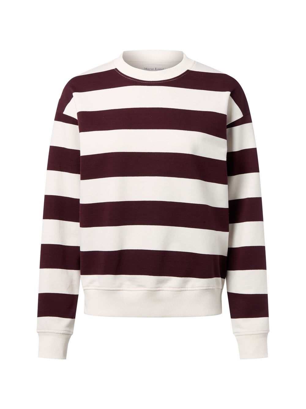 Marie Lund Bluza damska Kobiety Bawełna lila|biały w paski, XL