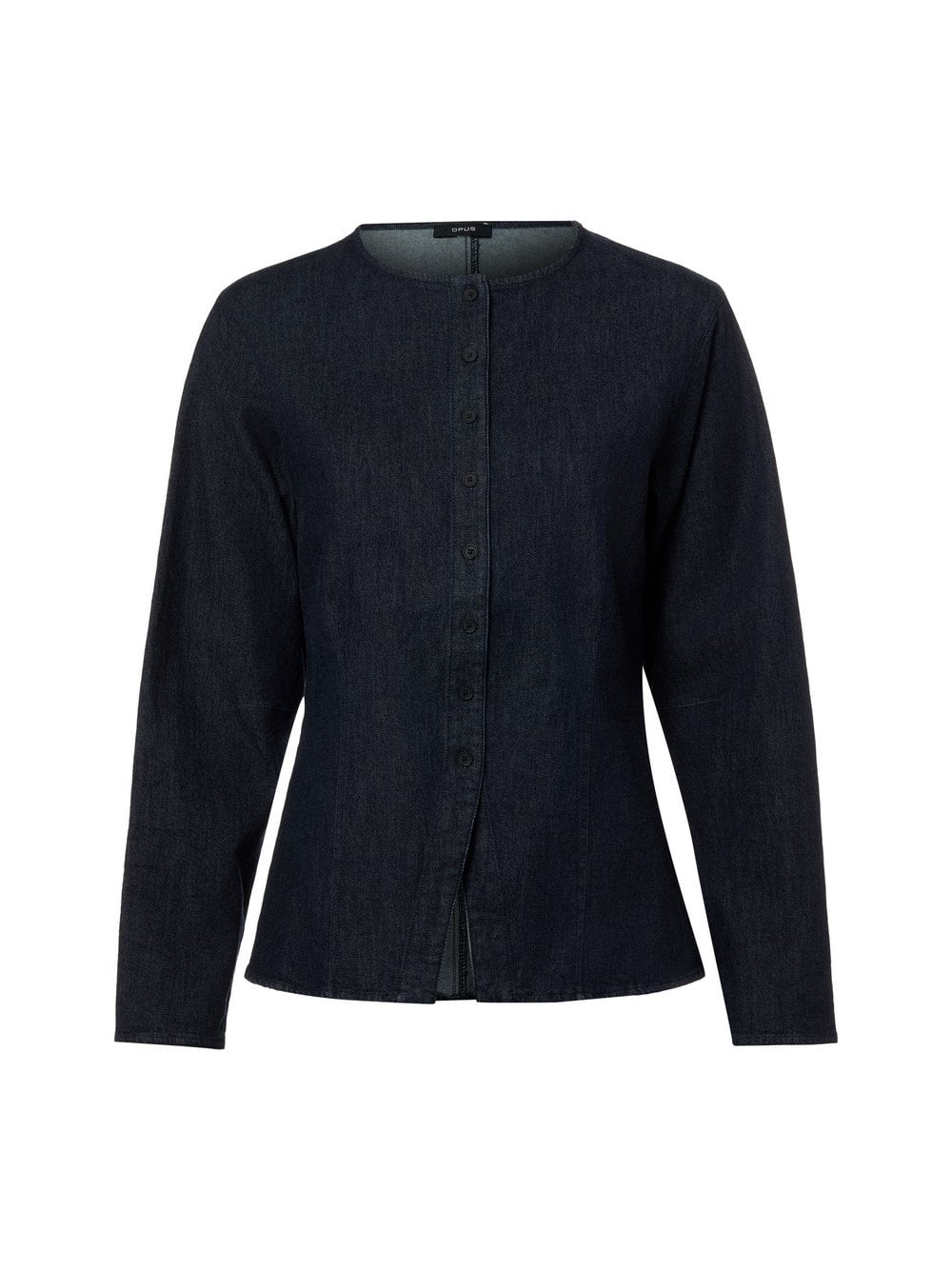 Opus Dżinsowa bluzka damska - Fartis Kobiety Bawełna niebieski jednolity, 36