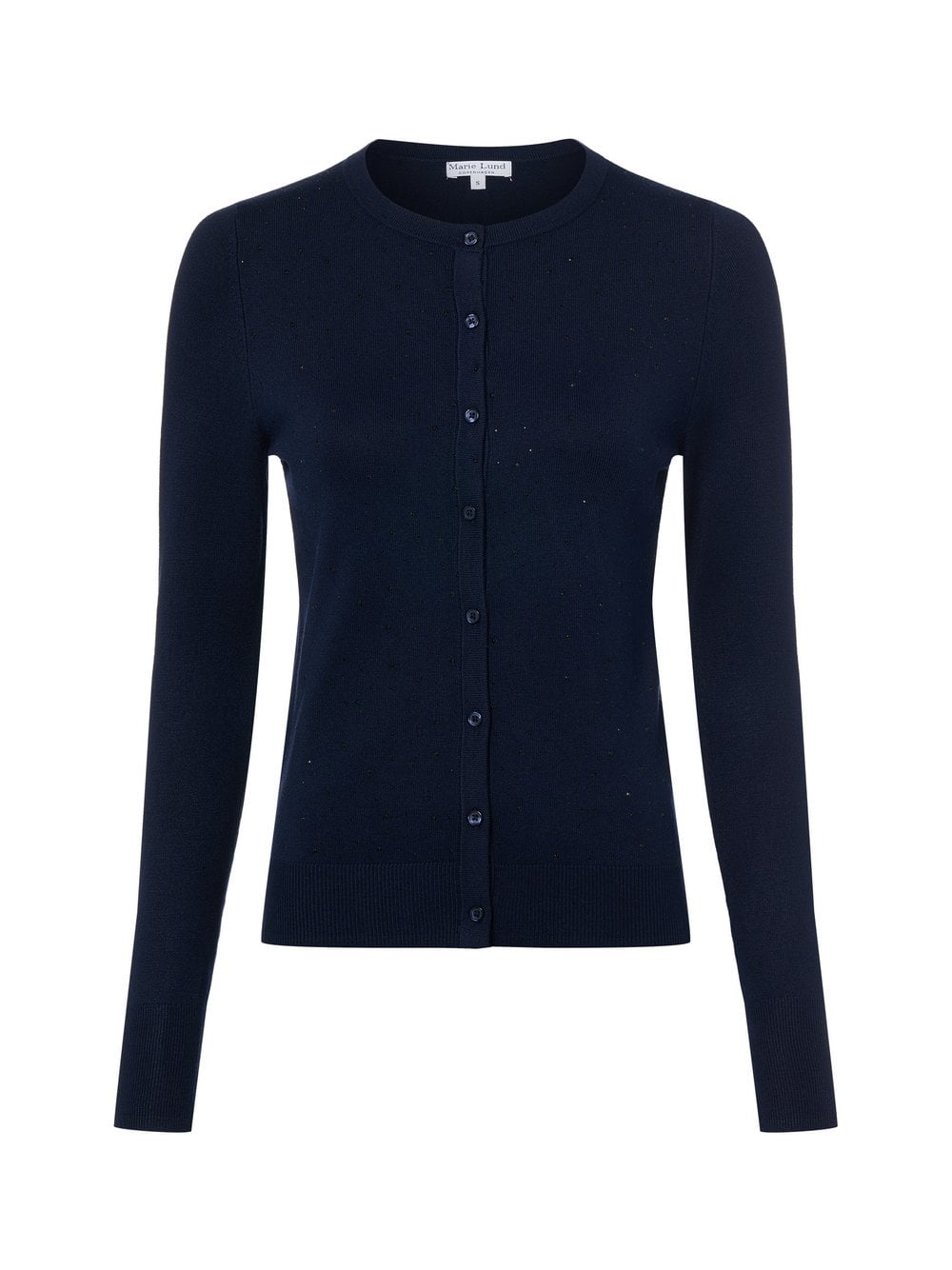 Marie Lund Kardigan damski Kobiety wiskoza niebieski jednolity, M