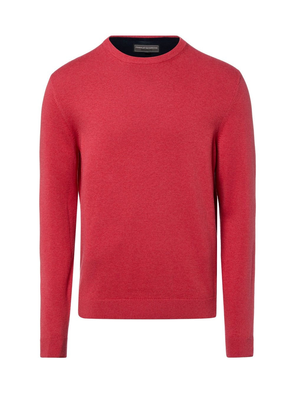 Finshley & Harding Sweter z zawartością kaszmiru Mężczyźni Bawełna niebieski marmurkowy, XXL