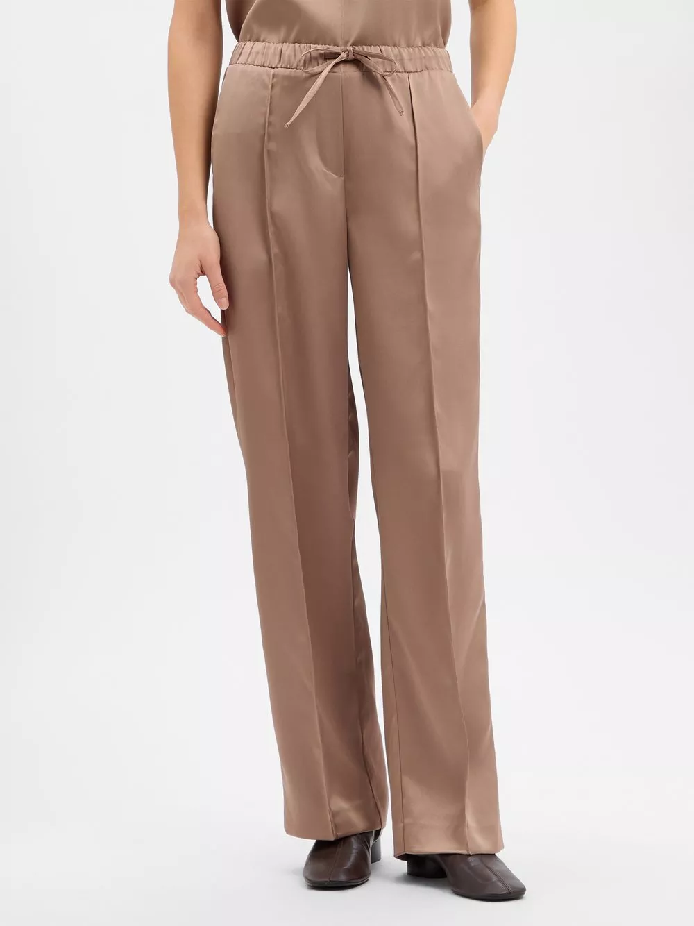 Opus Damskie spodnie do biegania - Melane cosmic Kobiety Sztuczne włókno beżowy|różowy|złoty jednolity, 34