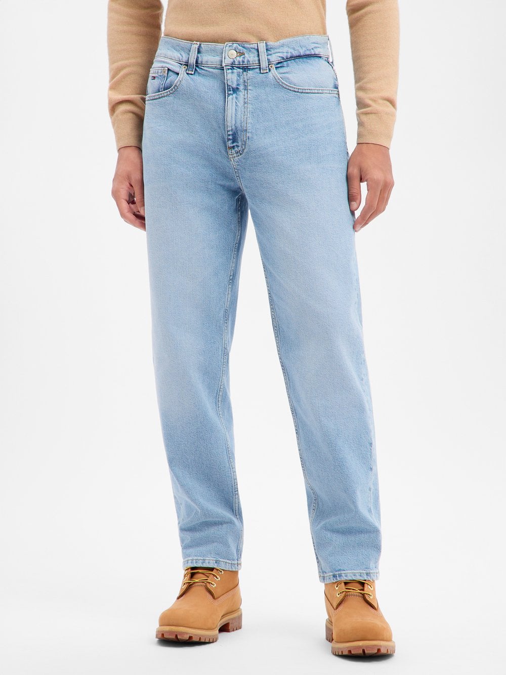 Tommy Jeans Dżinsy - Sonny Regular Tapered Mężczyźni Bawełna niebieski jednolity, 31-32