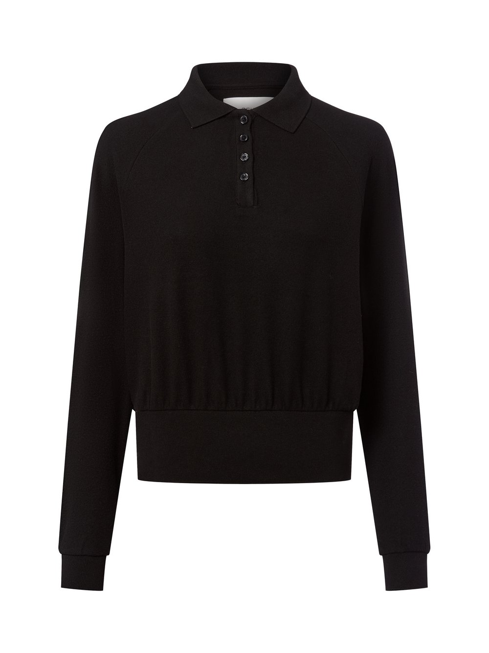 Opus Damski sweter z cienkiej dzianiny - Geigi Kobiety drobna dzianina czarny jednolity, 40