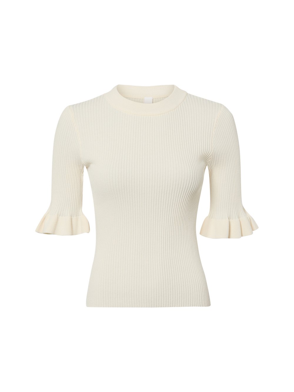 Y.A.S Damska koszula z dzianiny - YASMikla Kobiety Sztuczne włókno biały wypukły wzór tkaniny, XL