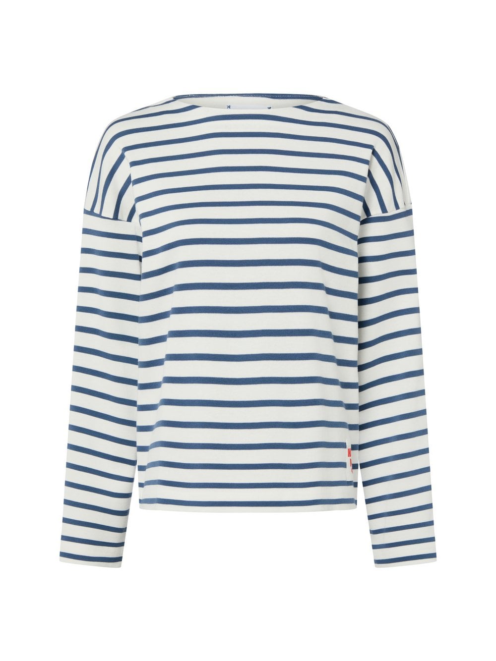 Marie Lund Bluza damska Kobiety Bawełna biały|niebieski|wielokolorowy w paski, S