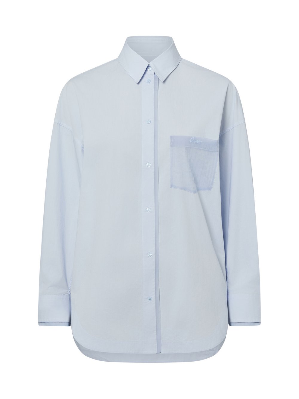 BOSS Orange Damska bluzka koszulowa - Bonsta Kobiety Bawełna niebieski jednolity, 34