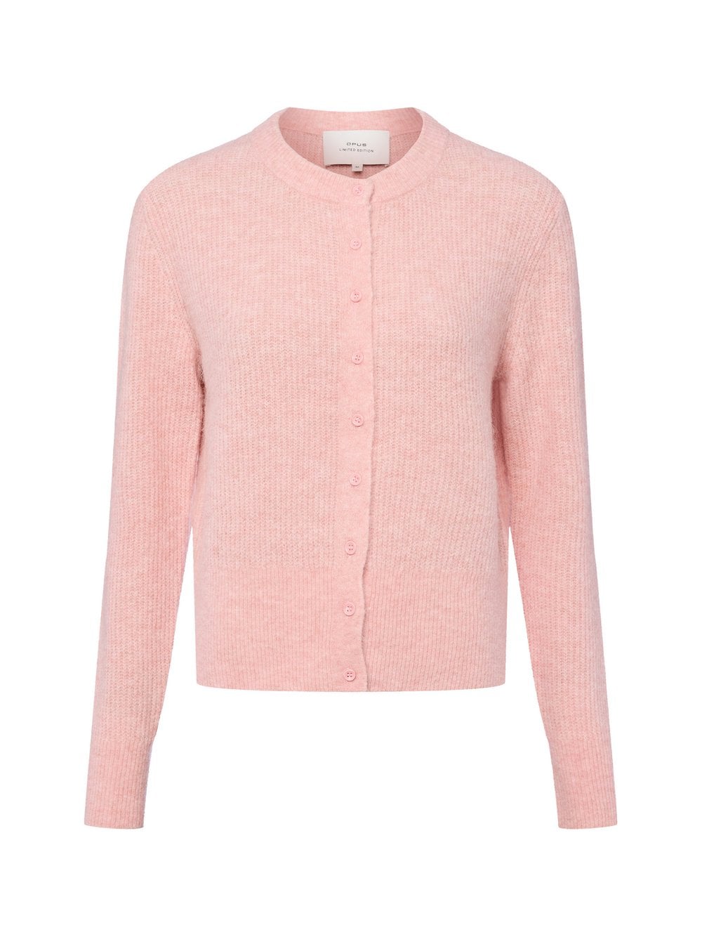 Opus Damski kardigan z zawartością alpaki - Dreni Kobiety Sztuczne włókno różowy marmurkowy, 42