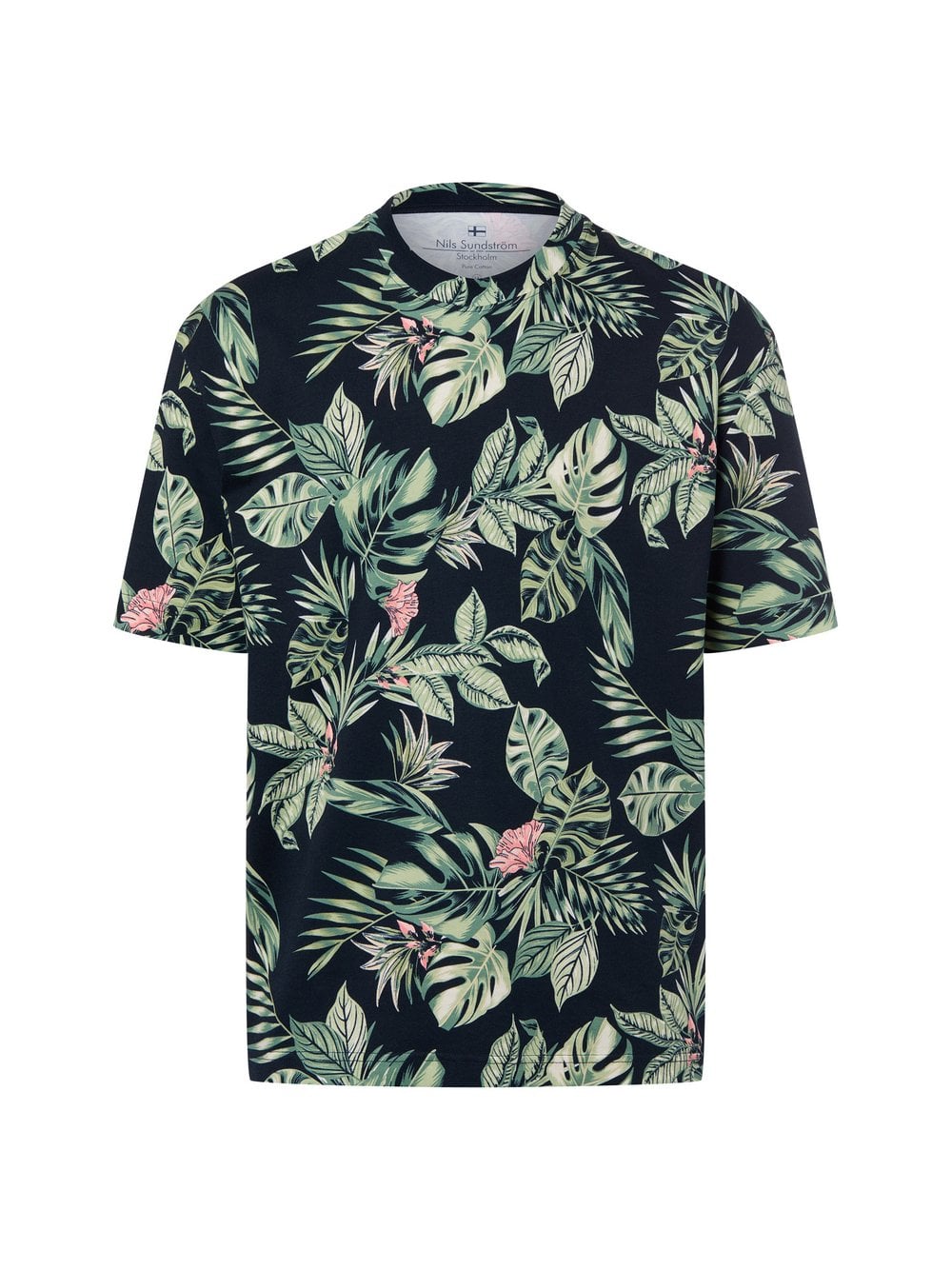 Nils Sundström Koszulka męska Mężczyźni Bawełna niebieski|zielony|wielokolorowy wzorzysty, M