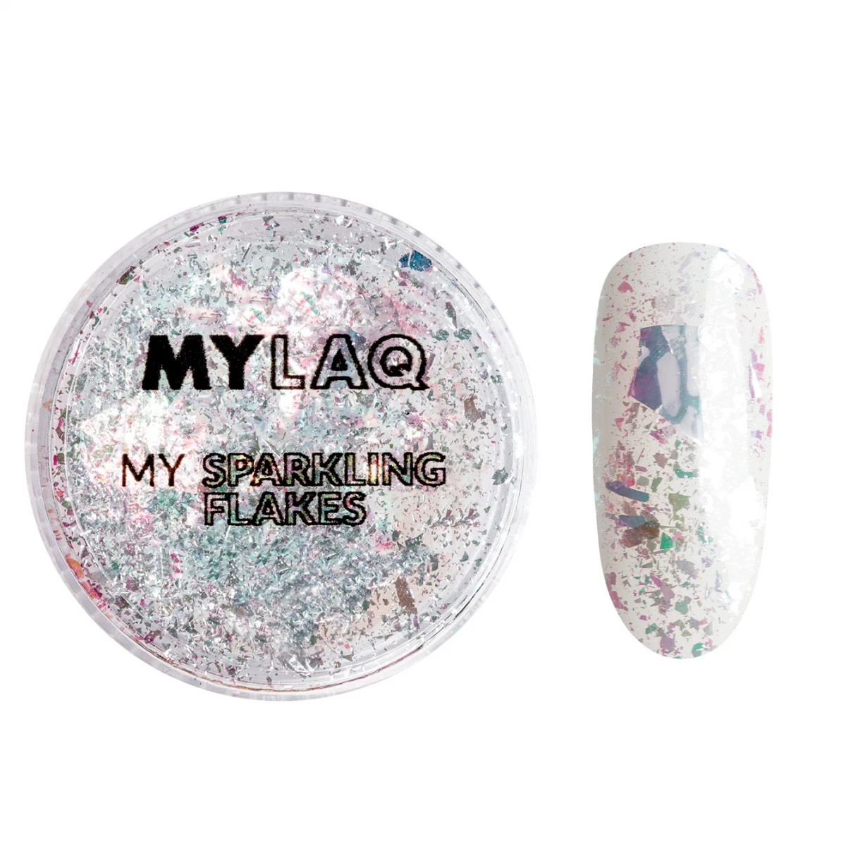 MYLAQ | Pyłek do paznokci My Sparkling Flakes