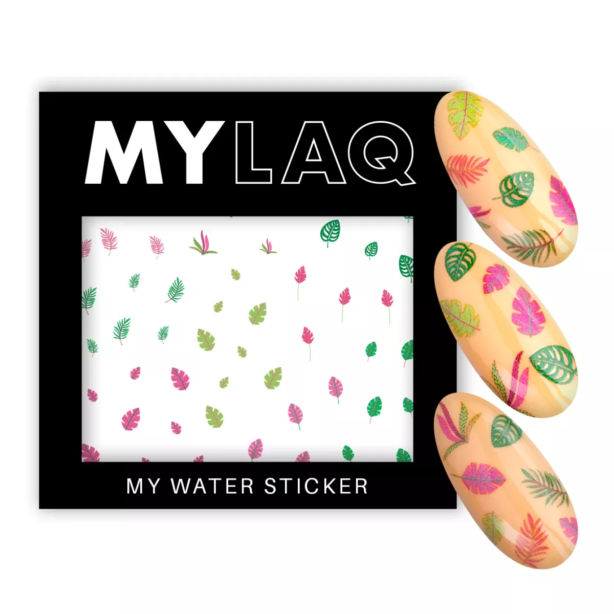 MYLAQ | Naklejki wodne My Colourful Leaf Sticker