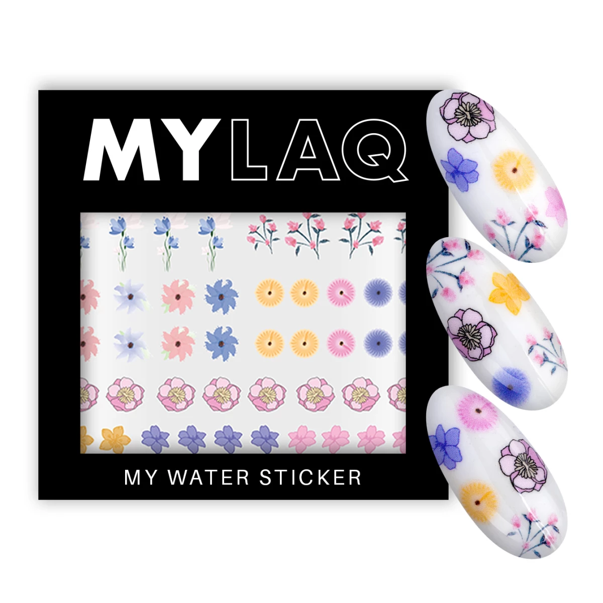 MYLAQ | Naklejki wodne na paznokcie My flower sticker