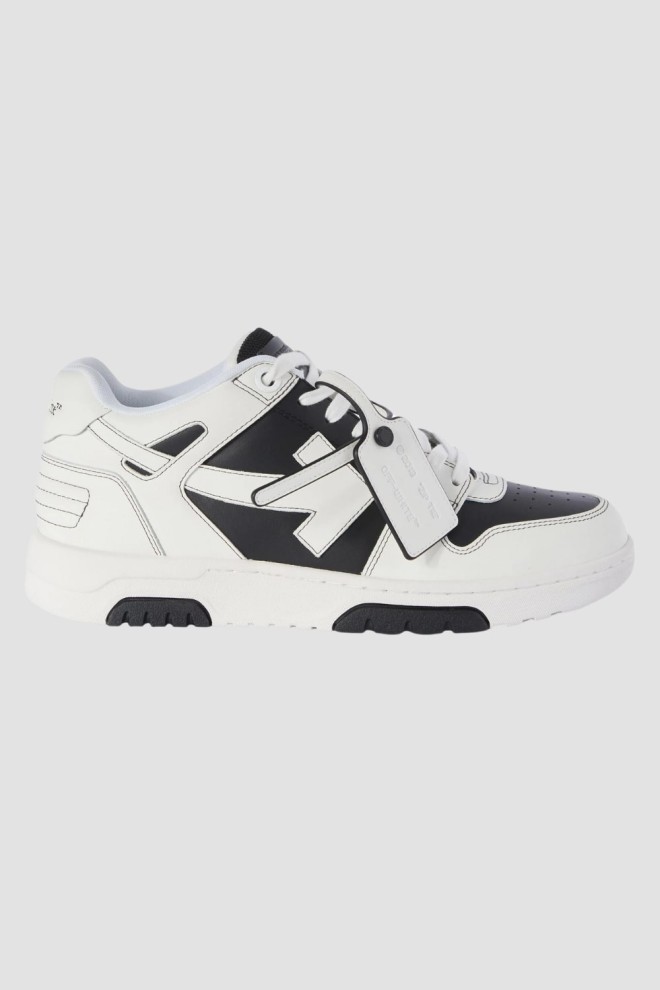 OFF-WHITE Biało-czarne sneakersy Out Of Office Sneaker, Rozmiar 43