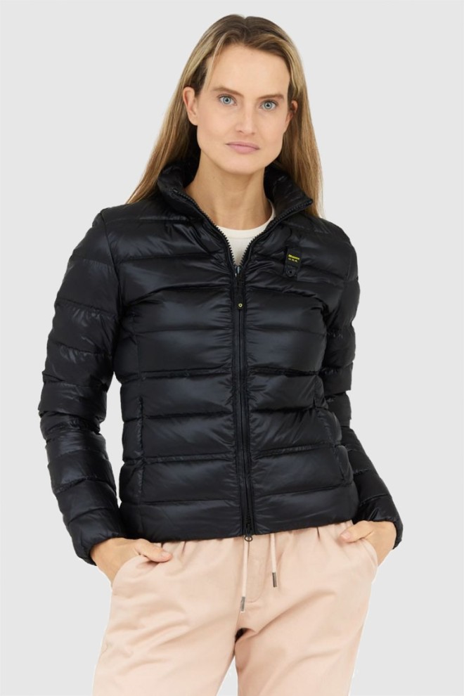 BLAUER Czarna puchowa kurtka damska Lillie