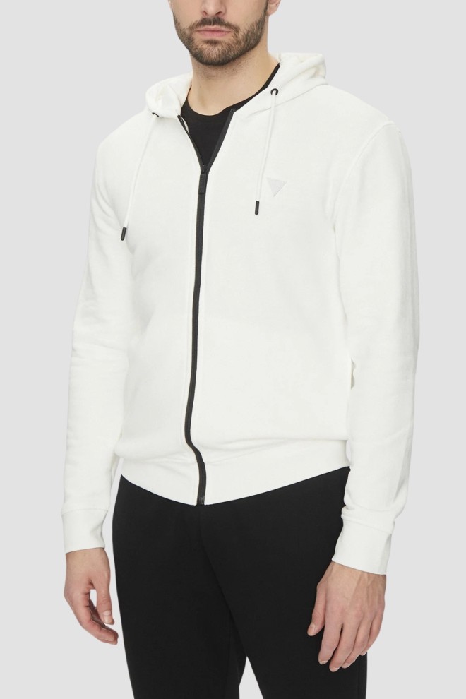 GUESS Biała męska bluza Aldwin, Rozmiar XL