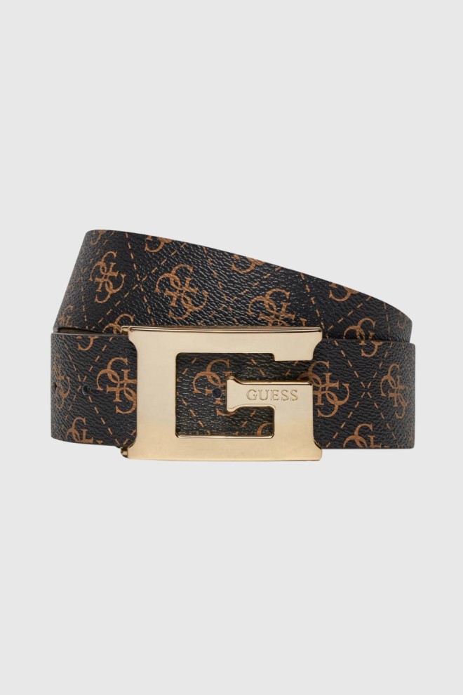 GUESS Brązowy pasek damski Meridian, Rozmiar XS