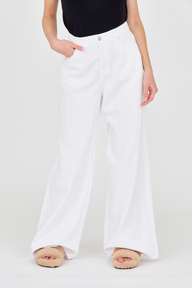 7 FOR ALL MANKIND Białe jeansy damskie Zoey, Rozmiar 27