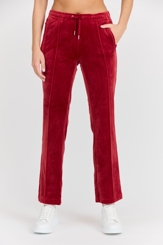 JUICY COUTURE Damskie czerwone spodnie dresowe Tina Track Pant, Rozmiar XS