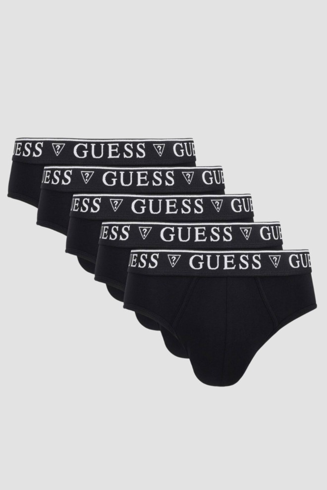 GUESS Zestaw czarnej męskiej bielizny slipy 5 Pack, Rozmiar M