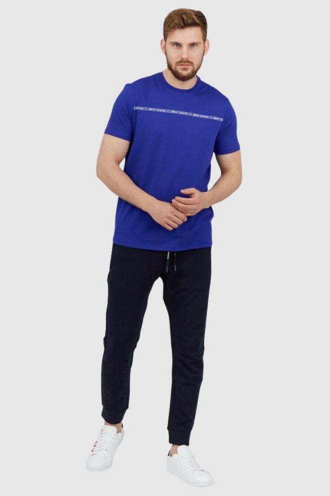 ARMANI EXCHANGE Granatowe męskie spodnie dresowe, Rozmiar XXL