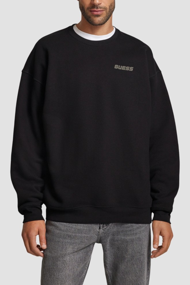 GUESS Czarna bluza męska Emis Cn, Rozmiar L