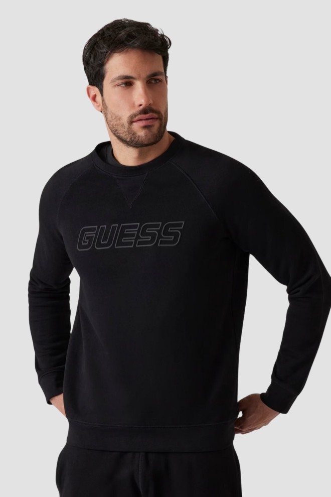 GUESS Czarna męska bluza New Aldwin, Rozmiar M