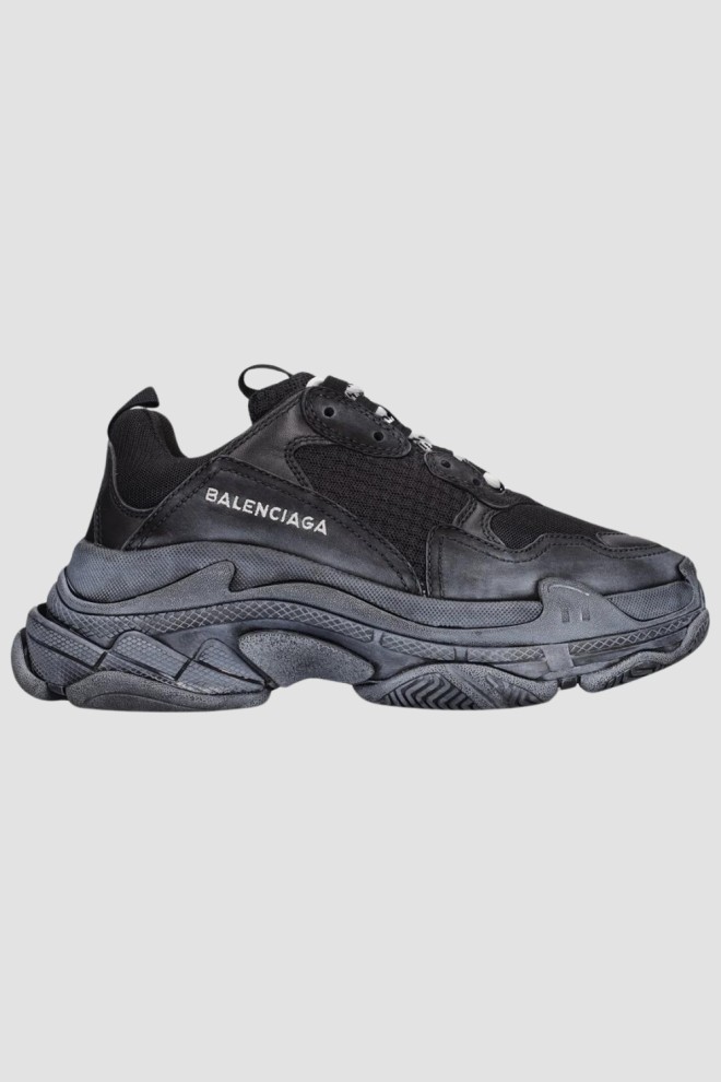 BALENCIAGA Czarne sneakersy TRIPLE S, Rozmiar 35