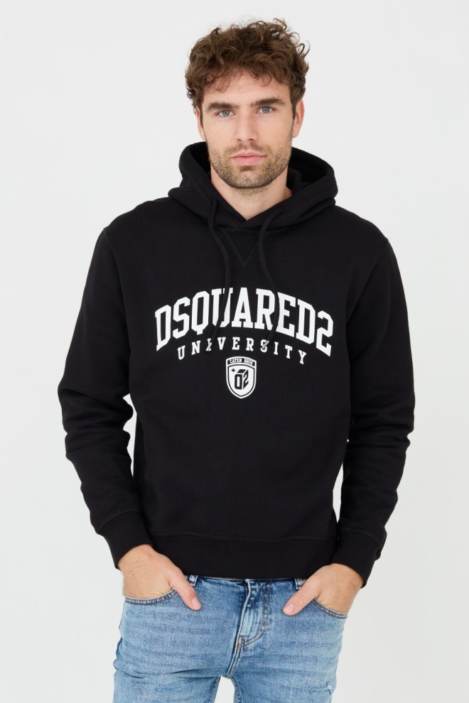DSQUARED2 Czarna męska bluza Cool Fit Hoodie, Rozmiar XXL