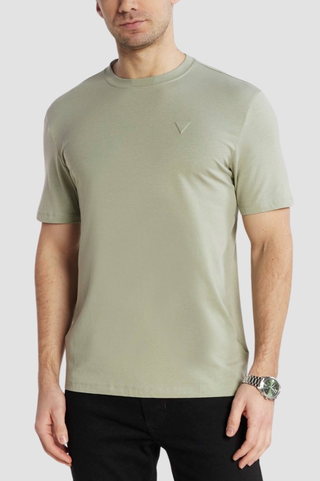 GUESS Zielony t-shirt męski Hedley, Rozmiar L