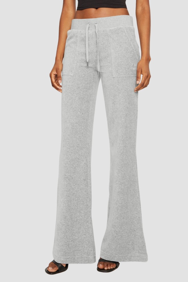 JUICY COUTURE Szare spodnie dresowe damskie Layla Low Rise, Rozmiar M