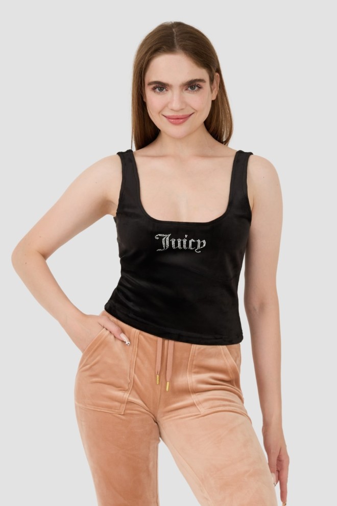 JUICY COUTURE Czarny damski top Bromley, Rozmiar S