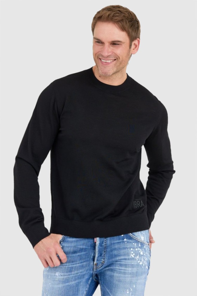 DSQUARED2 Czarny sweter męski ibra, Rozmiar L