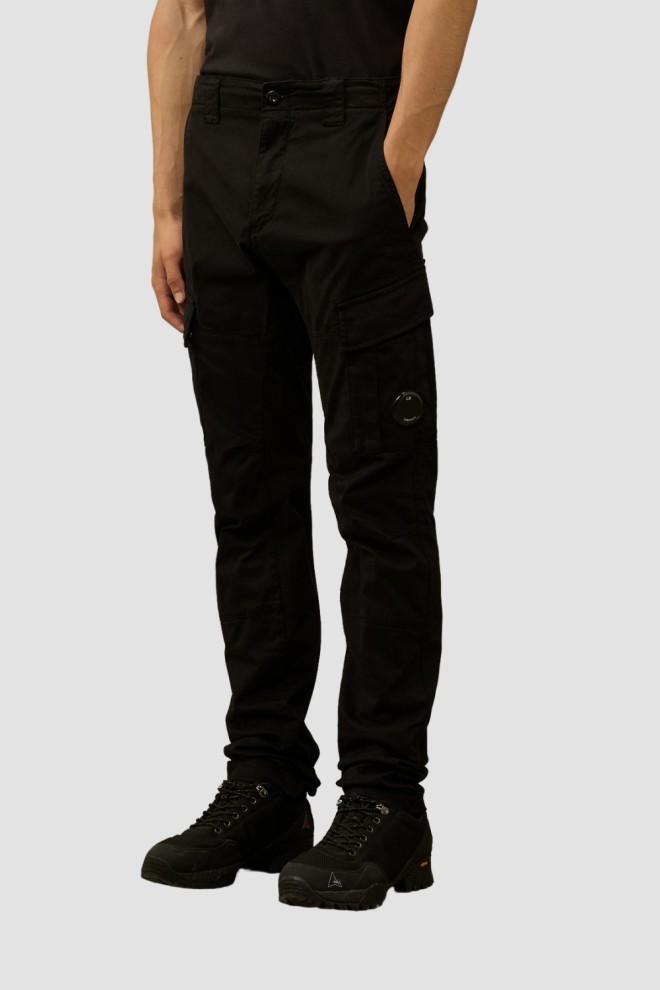 C.P. COMPANY Czarne męskie spodnie Cargo Pant, Rozmiar 50