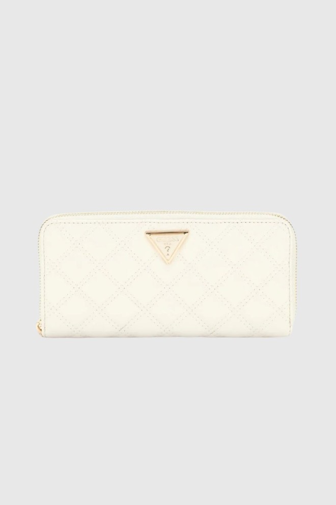 GUESS Biały duży portfel damski Giully