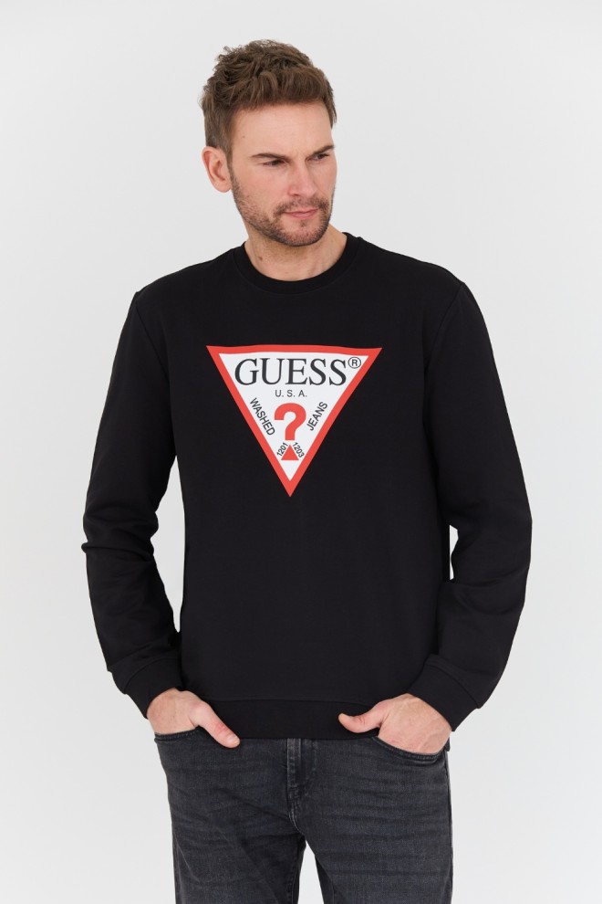 GUESS Czarna męska bluza Audley, Rozmiar XXL