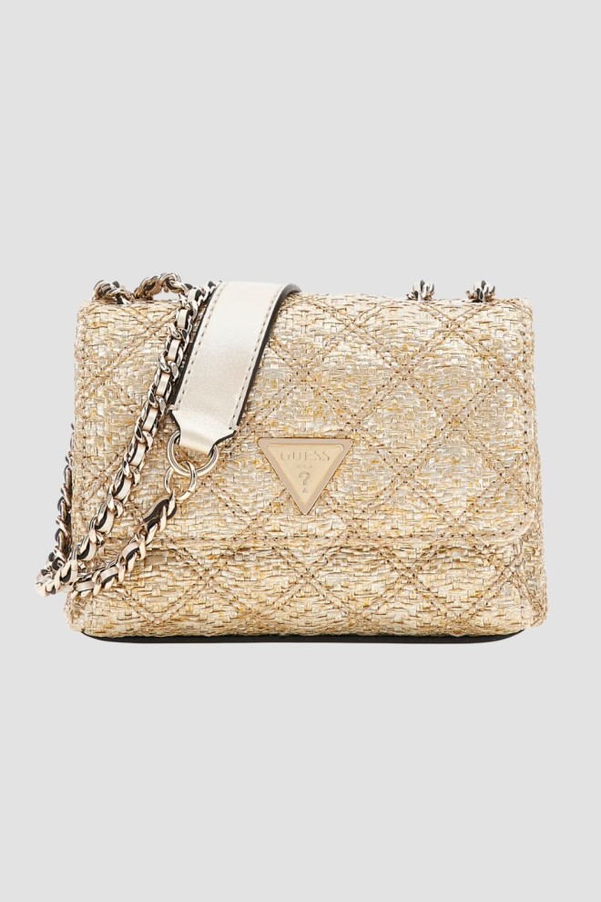GUESS Złota kopertówka damska Giully Mini 2