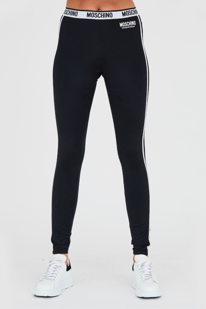 MOSCHINO Czarne damskie legginsy, Rozmiar S
