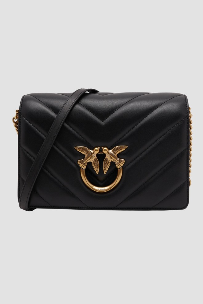 PINKO Czarna kopertówka Love Click Classic AW25