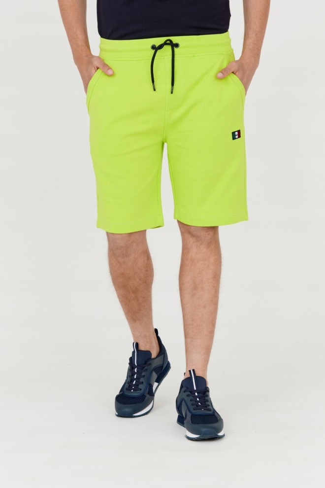 AERONAUTICA MILITARE Męskie dresowe bermudy zielone, Rozmiar XXL