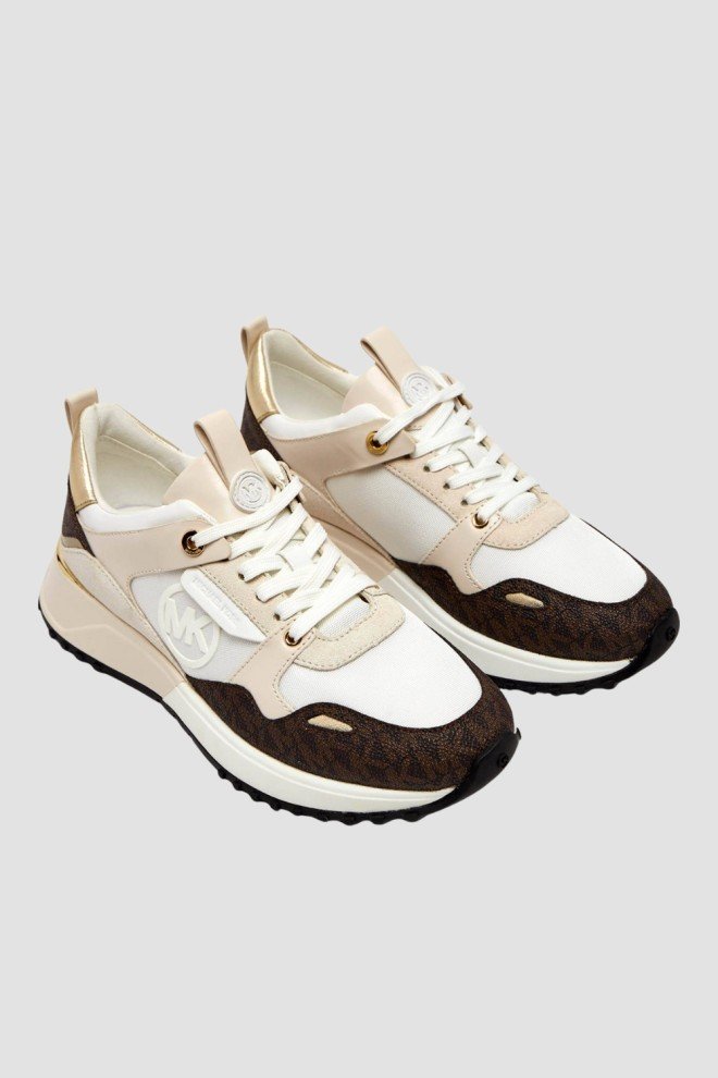 MICHAEL KORS Białe sneakersy damskie Theo Trainer, Rozmiar 37,5