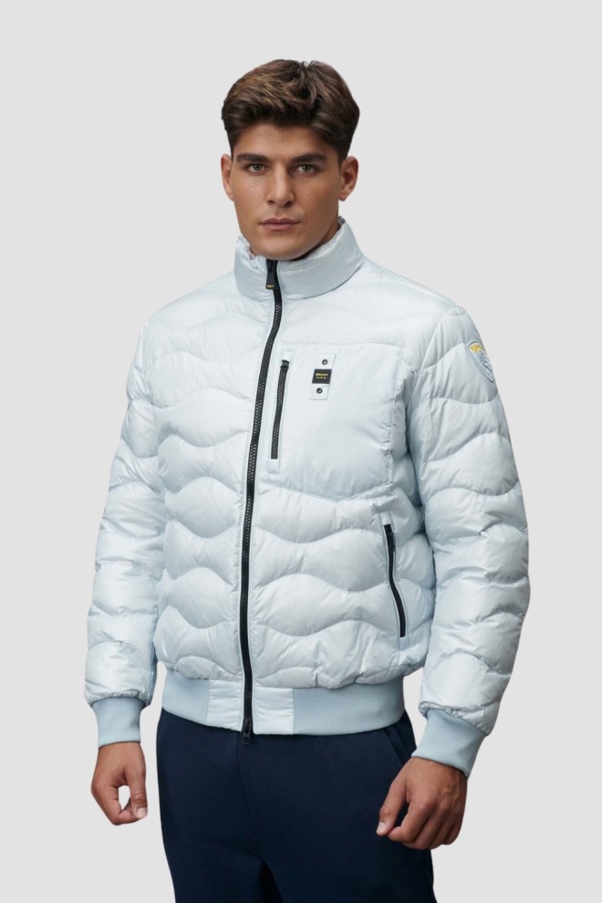 BLAUER Błękitna męska kurtka Daniel Short Jackets, Rozmiar M
