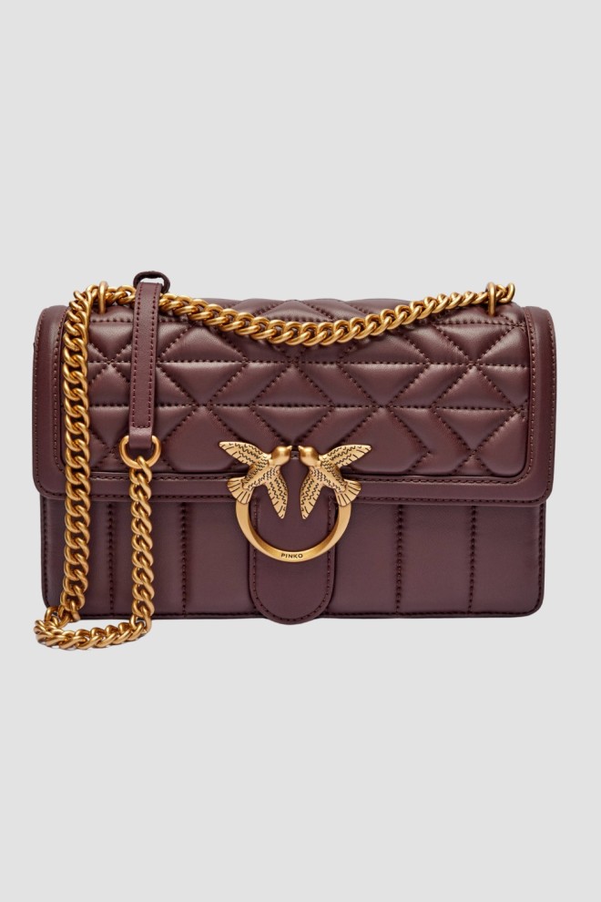 PINKO Brązowa torebka Love One Classic DC
