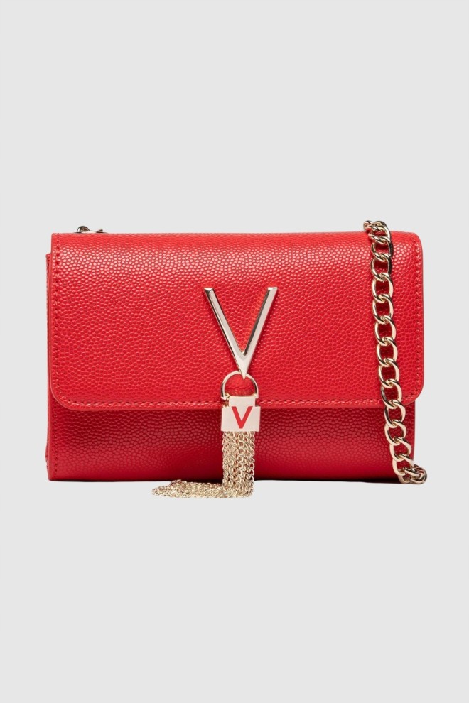 VALENTINO Czerwona kopertówka Divina