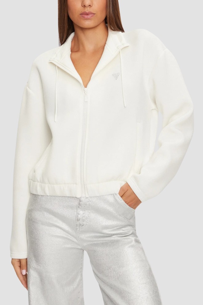 GUESS Beżowa bluza damska Cecilia, Rozmiar XS