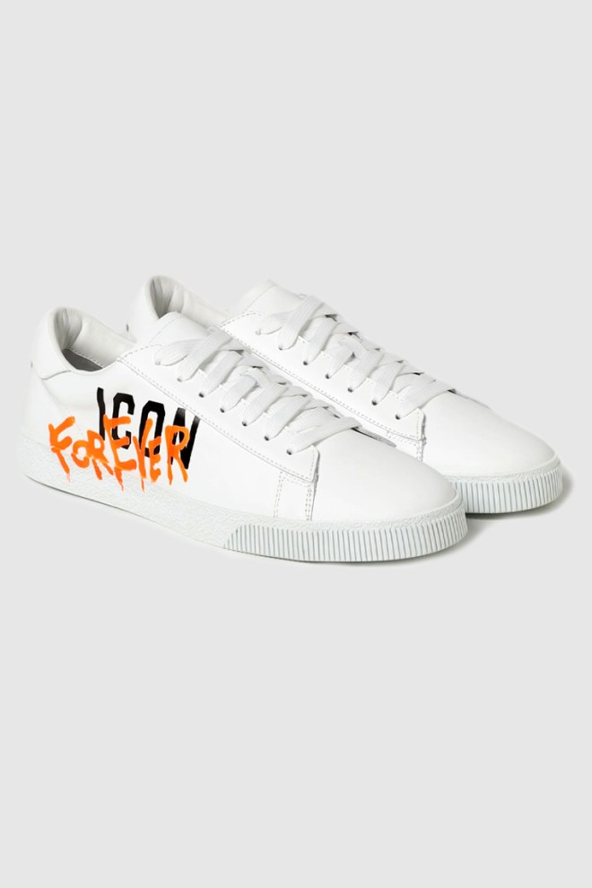 DSQUARED2 Białe sneakersy męskie icon forever, Rozmiar 44