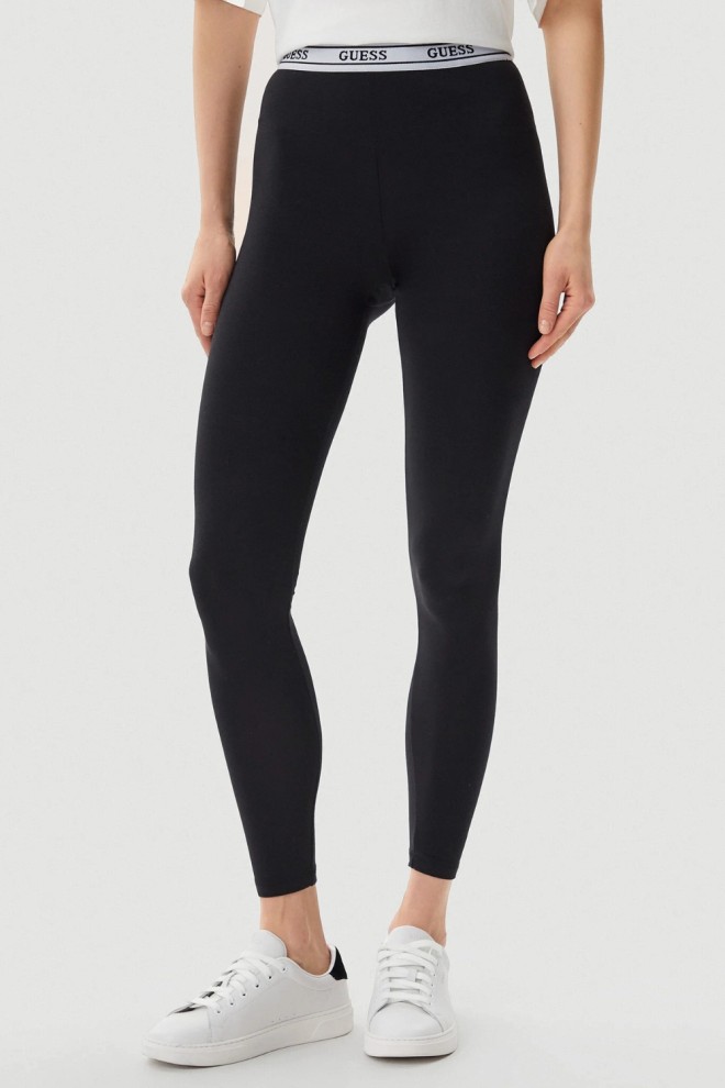 GUESS Czarne legginsy damskie Aline, Rozmiar M