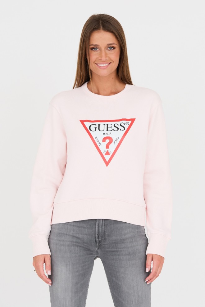 GUESS Różowa damska bluza Original Fleece