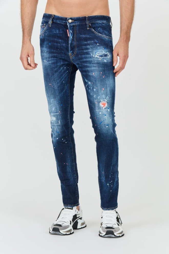 DSQUARED2 Niebieskie męskie jeansy Cool Guy Jean, Rozmiar 46